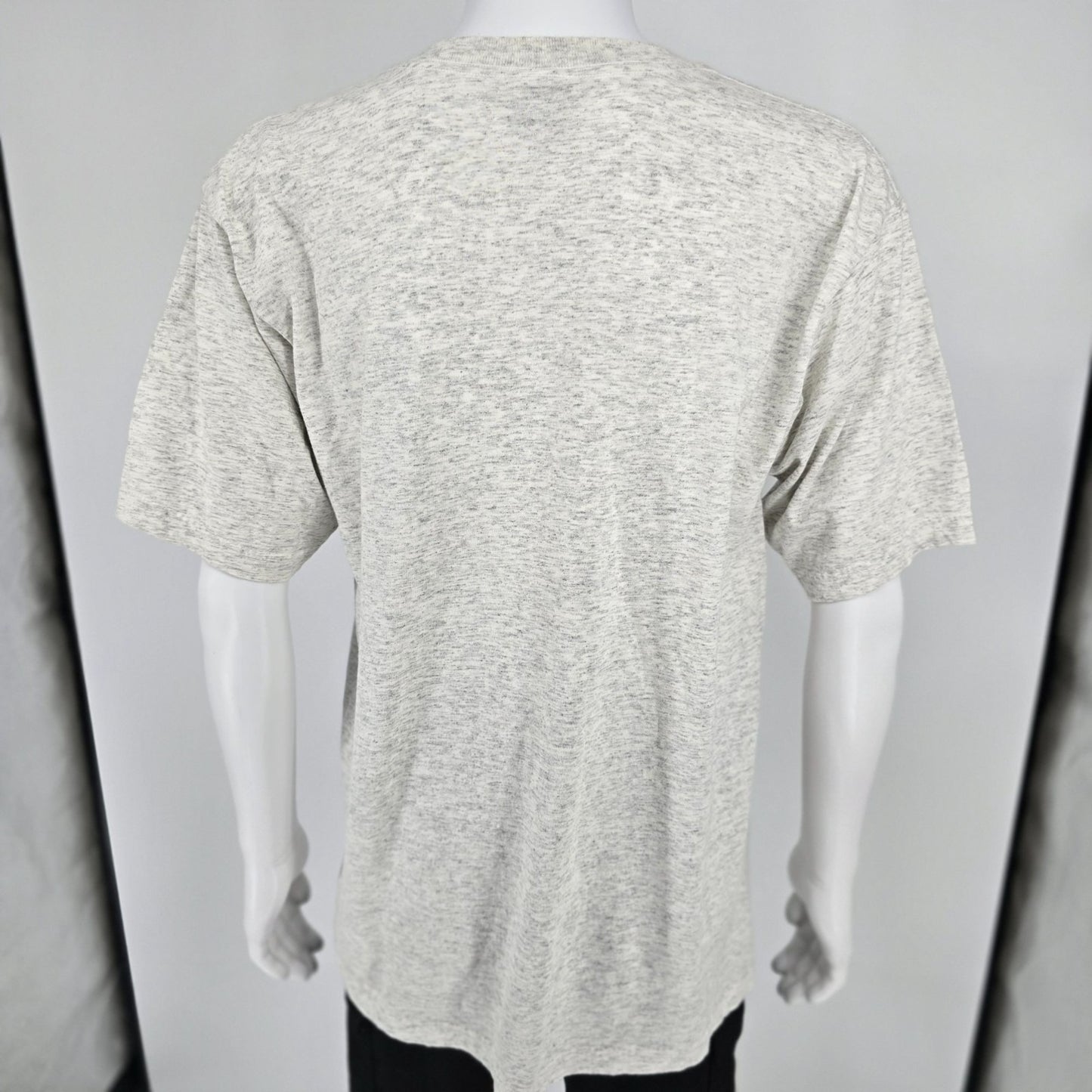 Vintage 1990s Royal Avalon "Bug Off!" Heather Gray Mosquito Graphic T-Shirt (L)