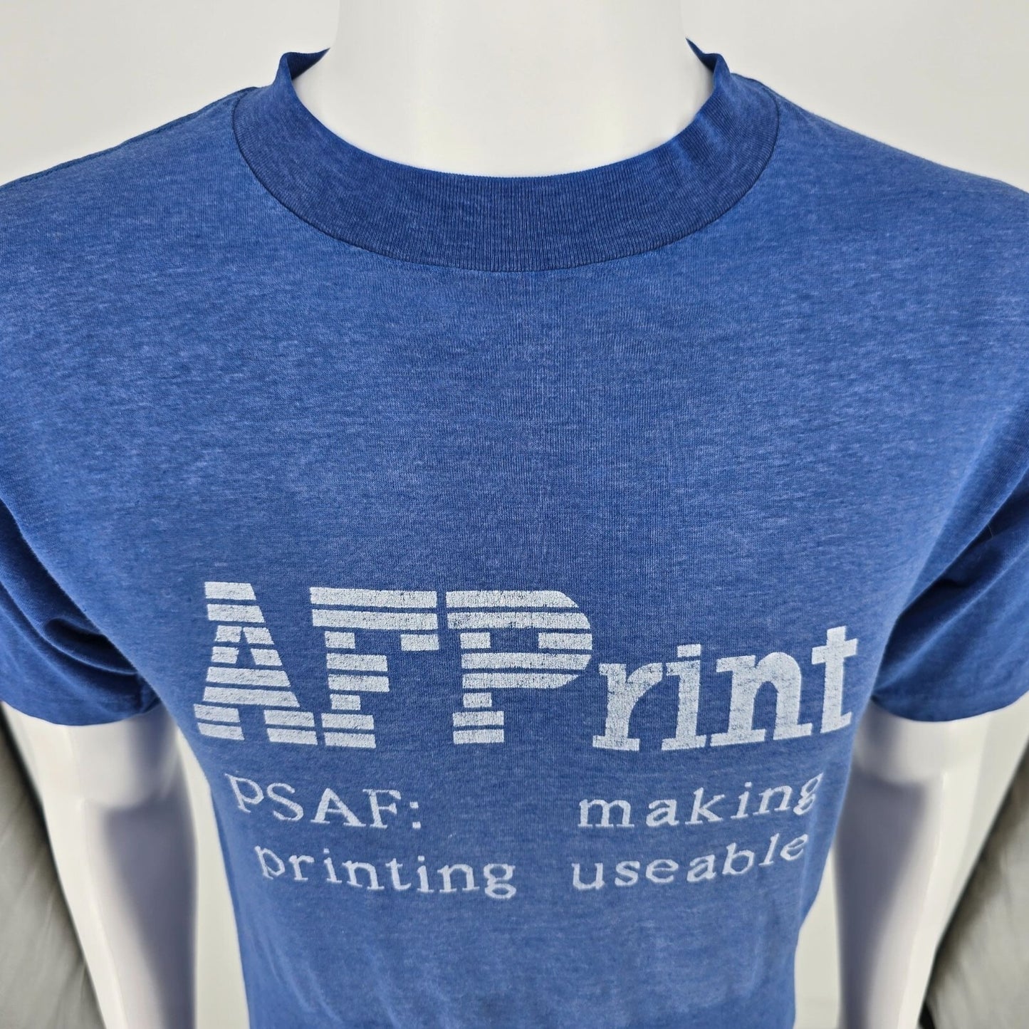 Vintage 1980s T-Plus IBM AFPrint "PSAF: Making Printing Useable" T-Shirt (M)