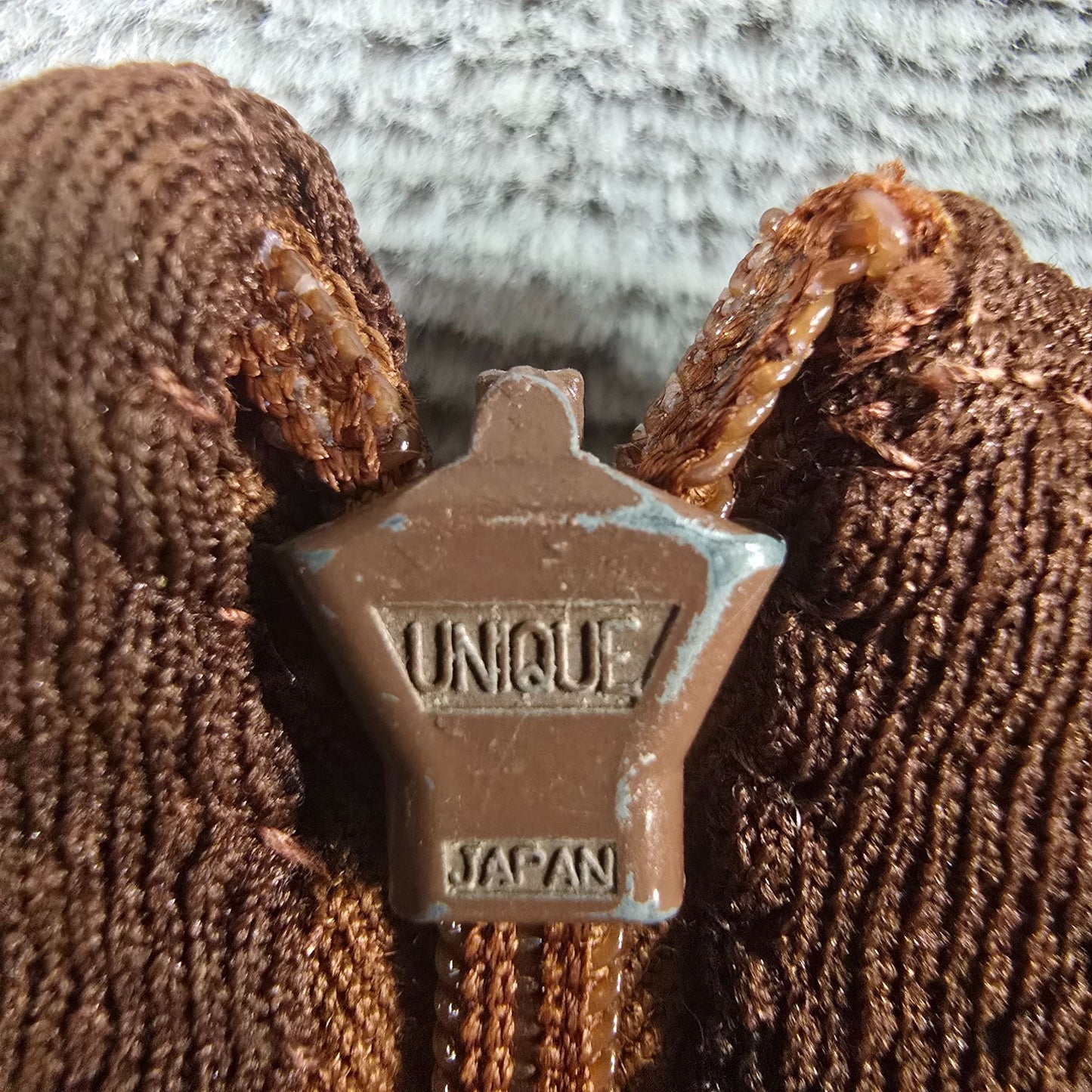 Vintage 1960s Chocolate Brown Textured Knit Knee Length A-Line Mod Dress (M)