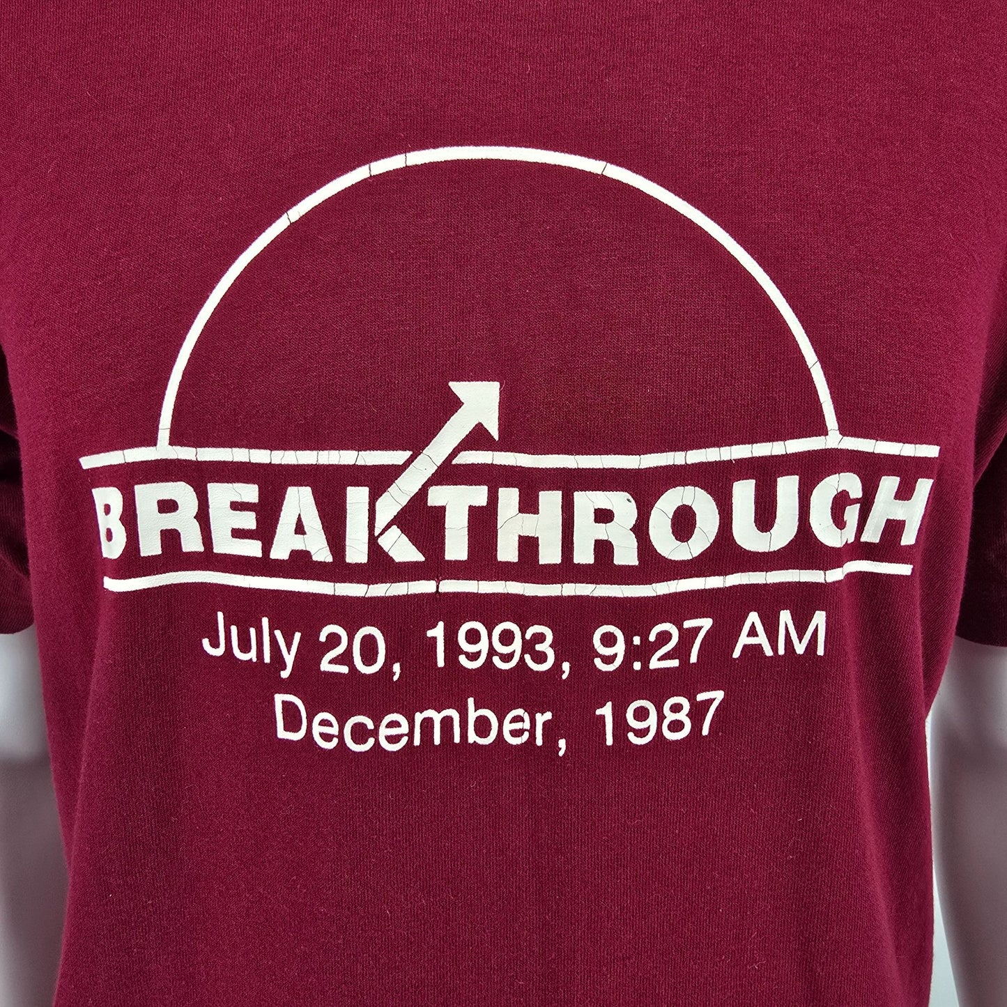 Vintage 1990s Fruit of the Loom Breakthrough July 20.1993 09:27 AM T-Shirt (L)