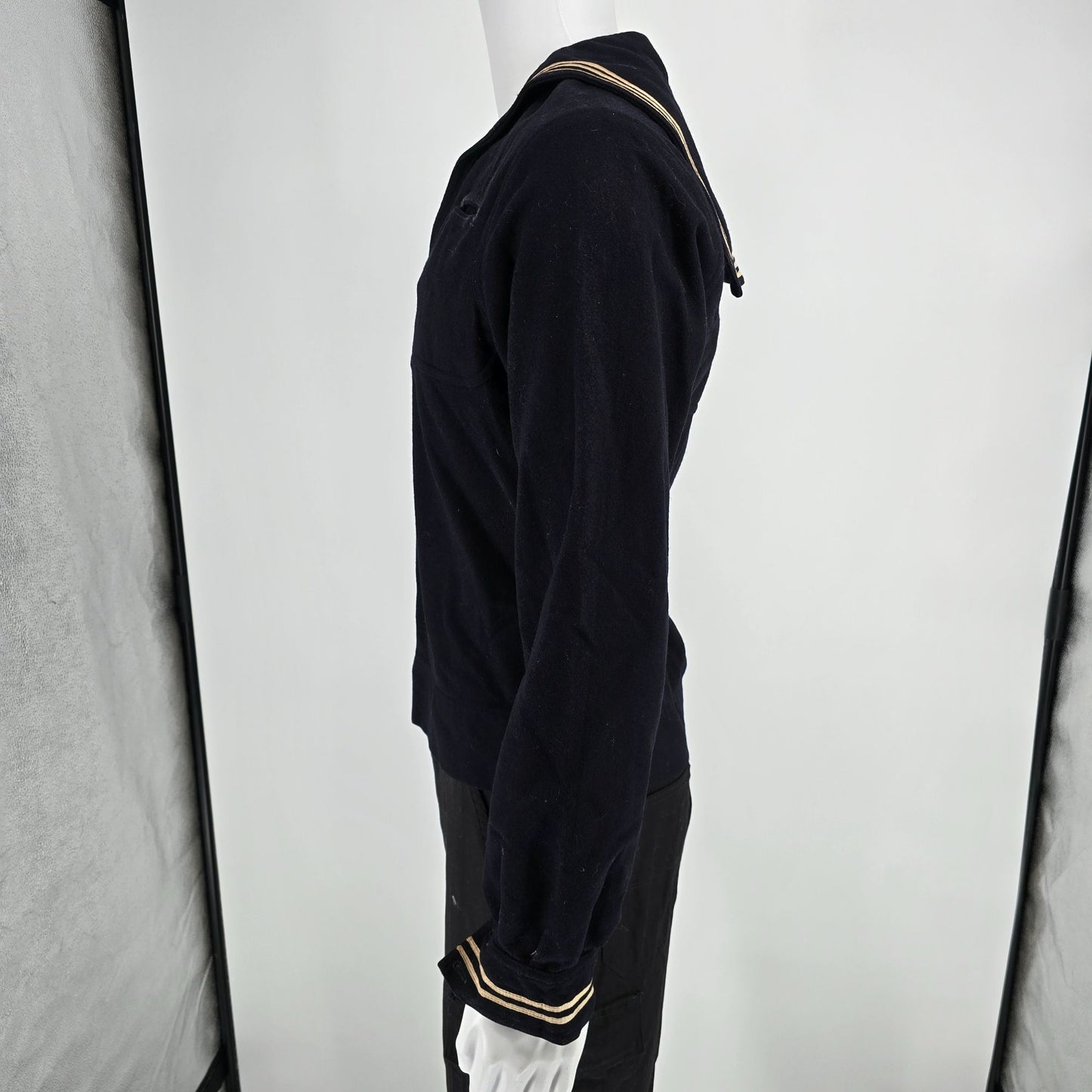 Vintage 1940s Naval Clothing Factory World War II Cracker Jack Sailor Jumper (S)