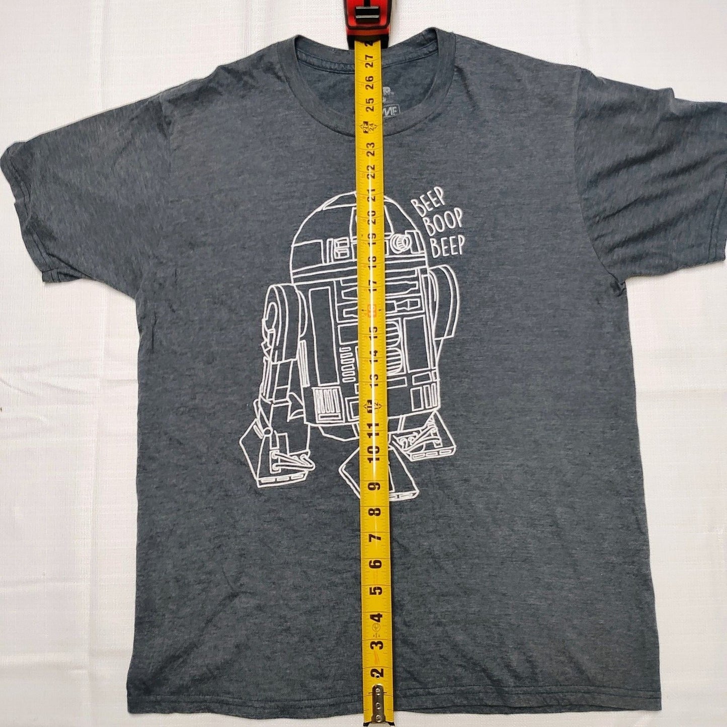 Star Wars R2-D2 "Beep Boop Beep" Line Drawing Graphic T-Shirt (Large)