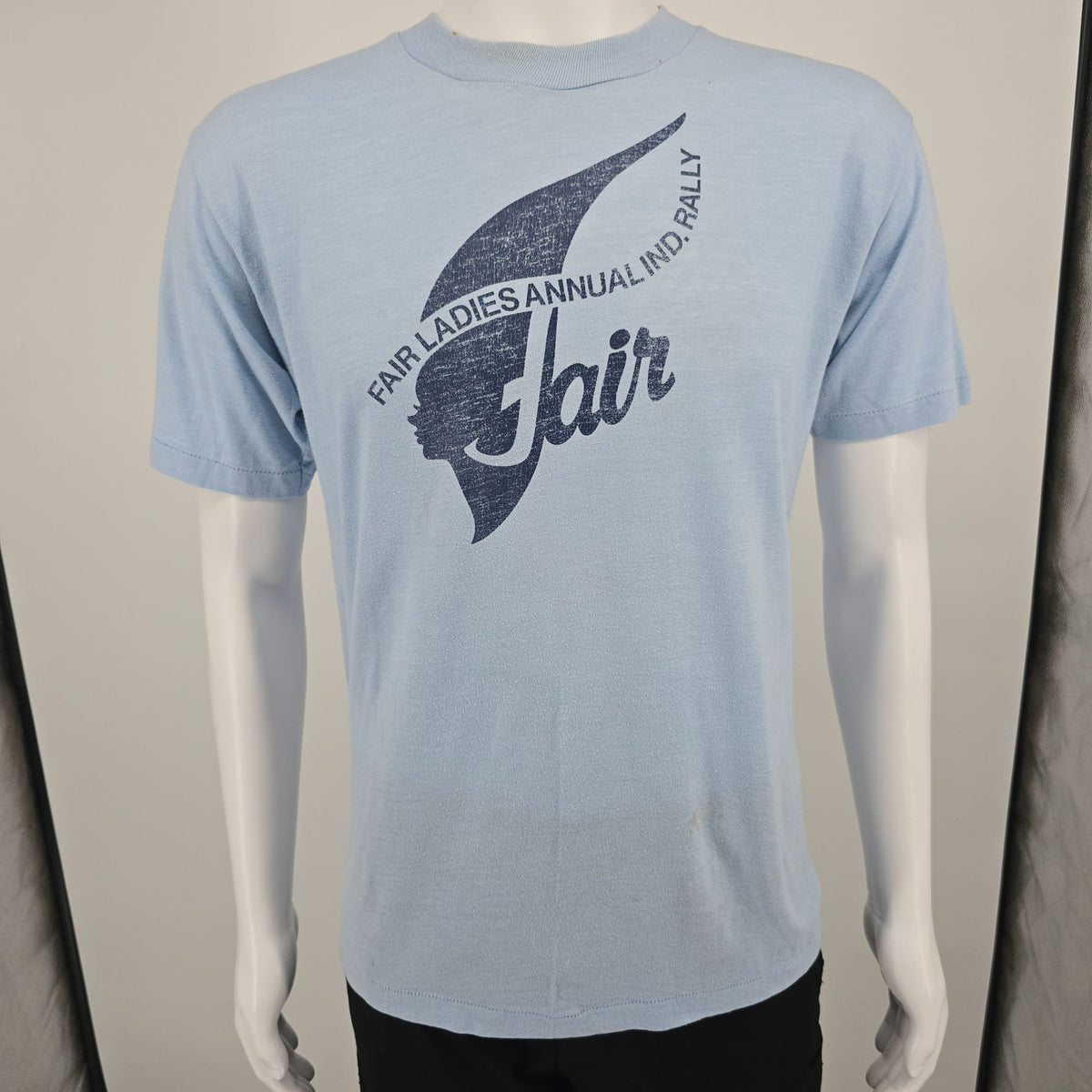 Vintage 1980s FLAIR Fair Ladies Annual Indiana Rally Aviation T-Shirt (L)