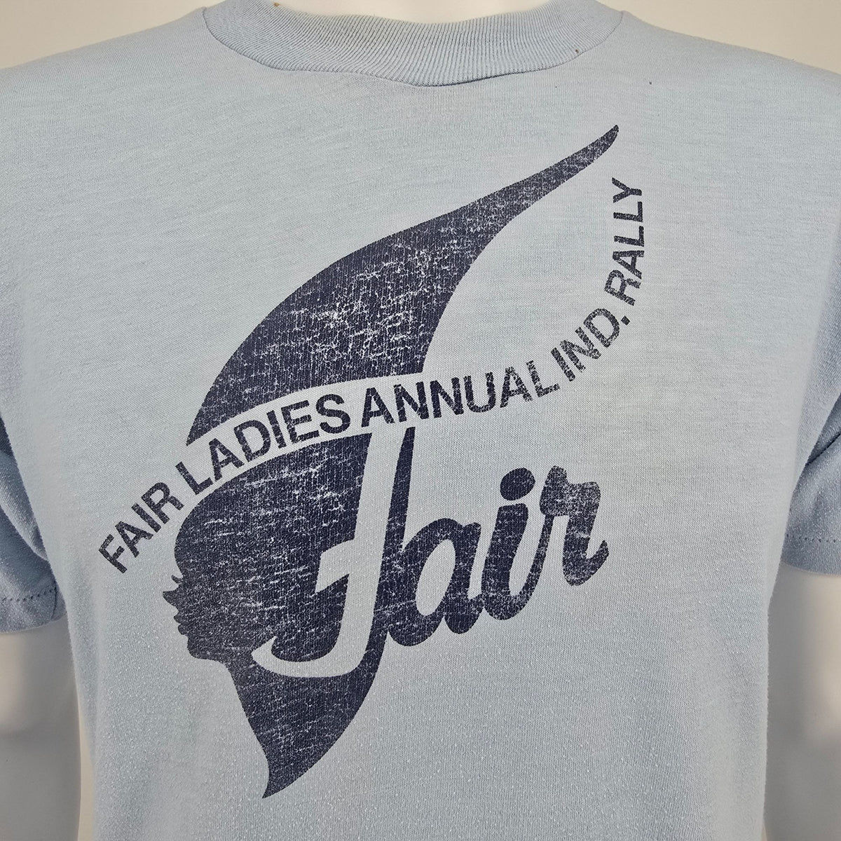 Vintage 1980s FLAIR Fair Ladies Annual Indiana Rally Aviation T-Shirt (L)