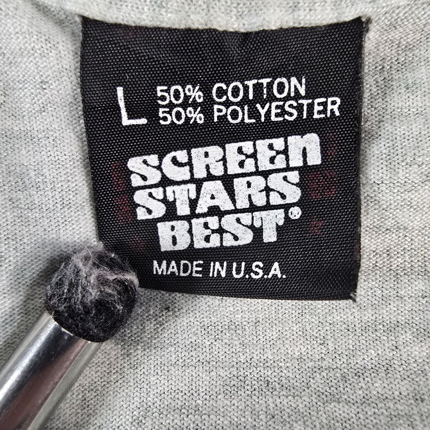 Vintage 1990s Screen Stars Best Heather Gray Spring TWP Tennis Camp T-Shirt (L)