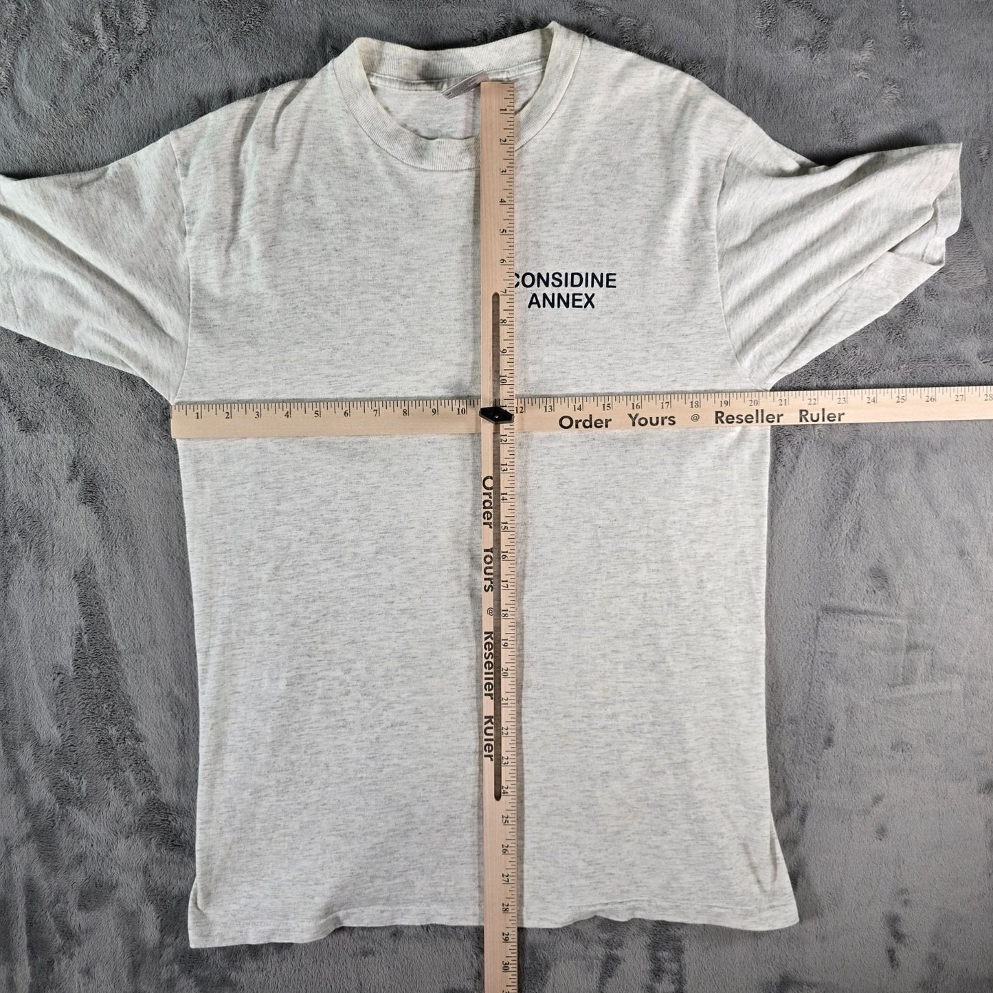 Vintage 1990s Oneita Considine Annex Akron Ohio Gray Single Stitch T-Shirt (M/L)