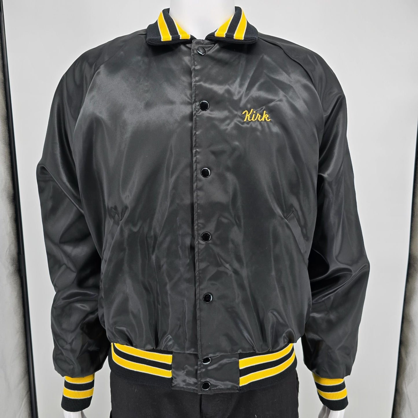Vintage 1990s Hilton Active Apparel "Kirk" Killer Bees Soccer Nylon Jacket (L)
