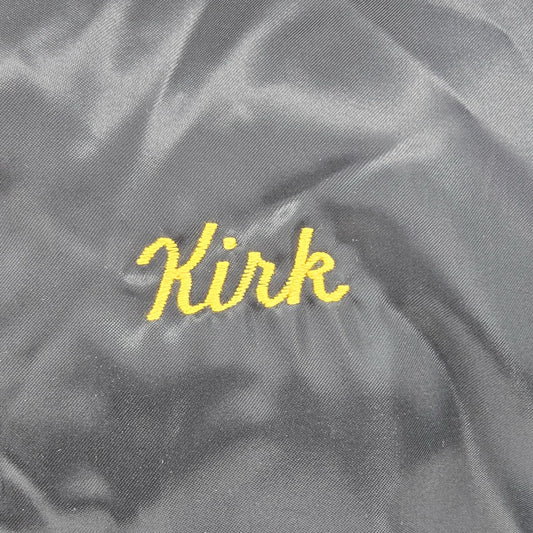 Vintage 1990s Hilton Active Apparel "Kirk" Killer Bees Soccer Nylon Jacket (L)