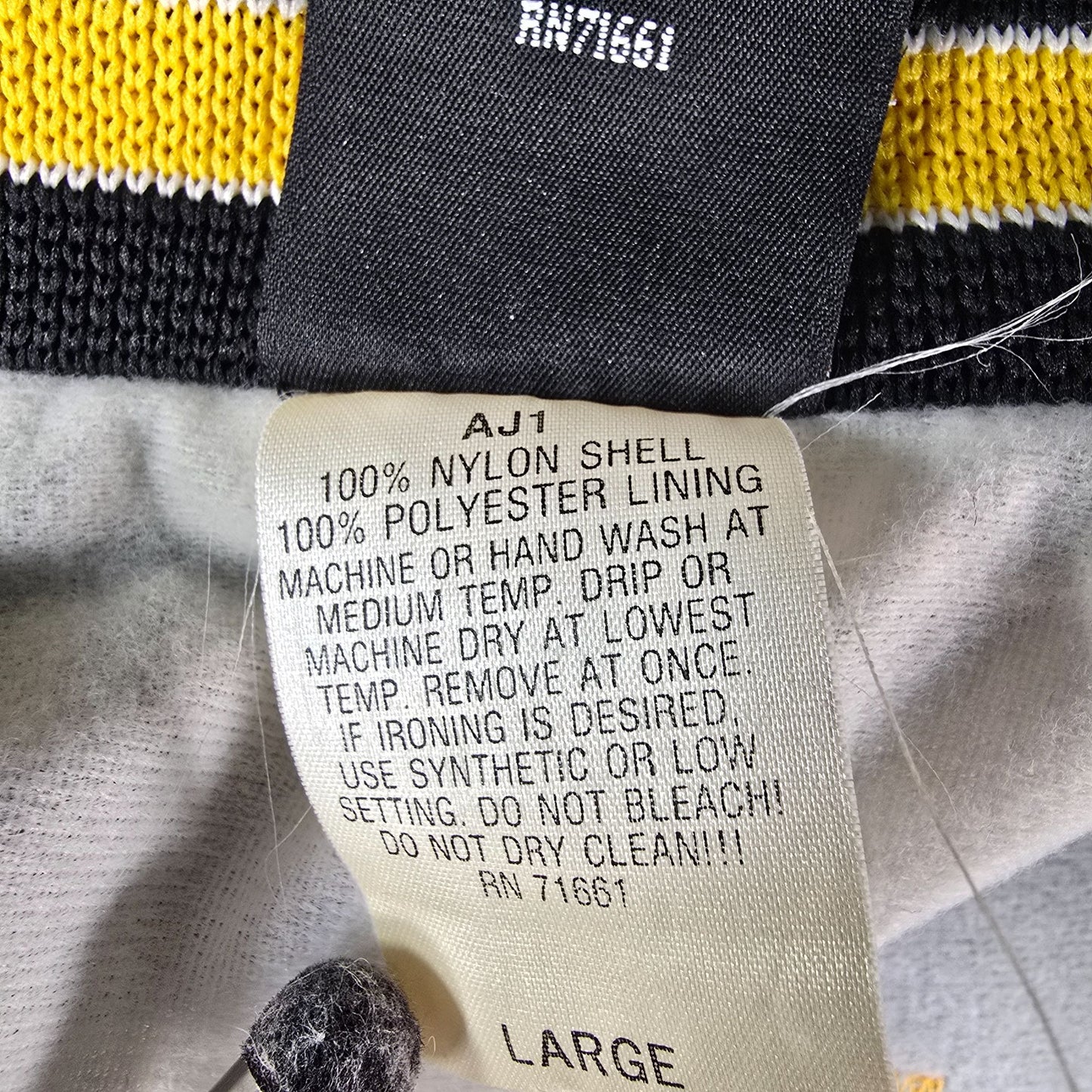 Vintage 1990s Hilton Active Apparel "Kirk" Killer Bees Soccer Nylon Jacket (L)