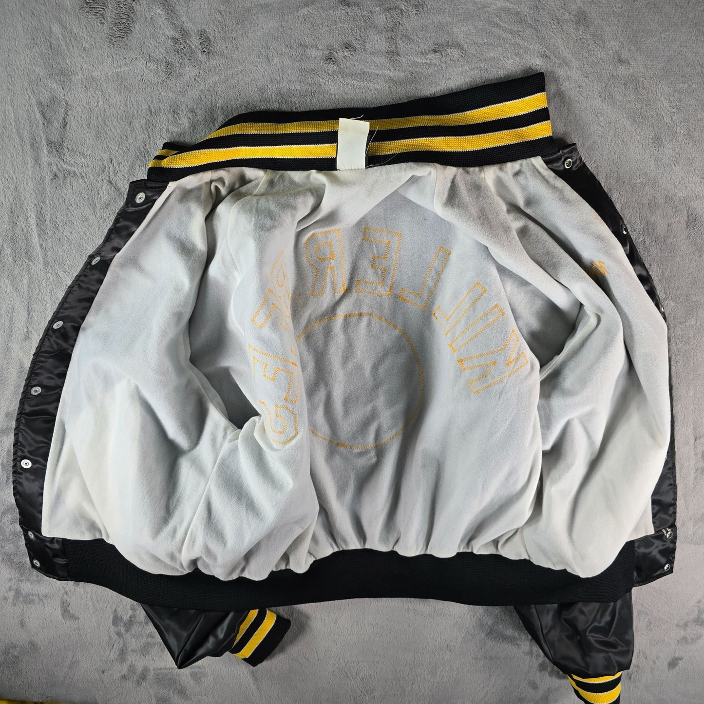 Vintage 1990s Hilton Active Apparel "Kirk" Killer Bees Soccer Nylon Jacket (L)