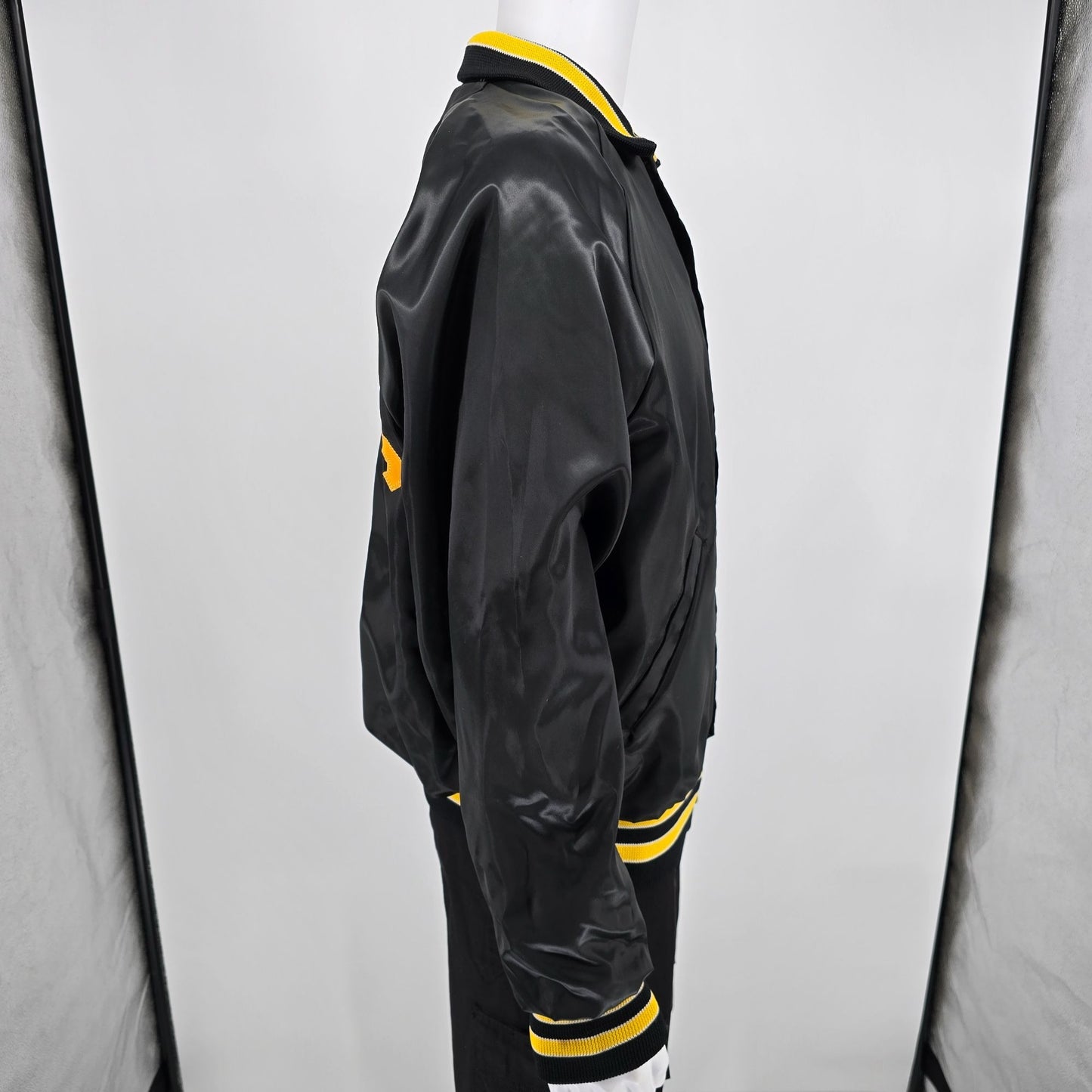 Vintage 1990s Hilton Active Apparel "Kirk" Killer Bees Soccer Nylon Jacket (L)