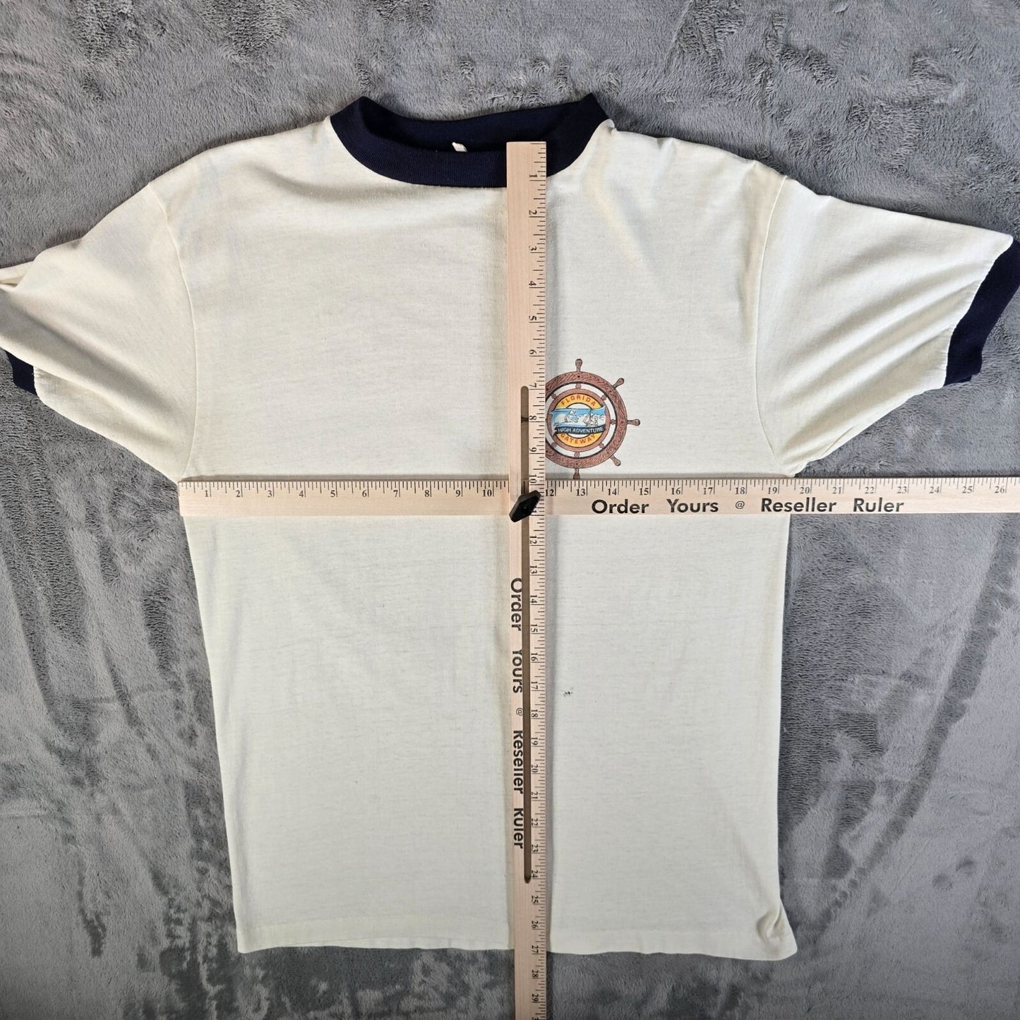 Vintage 1980/1981 BSA Florida Gateway High Adventure Skipper Ringer T-Shirt (M)