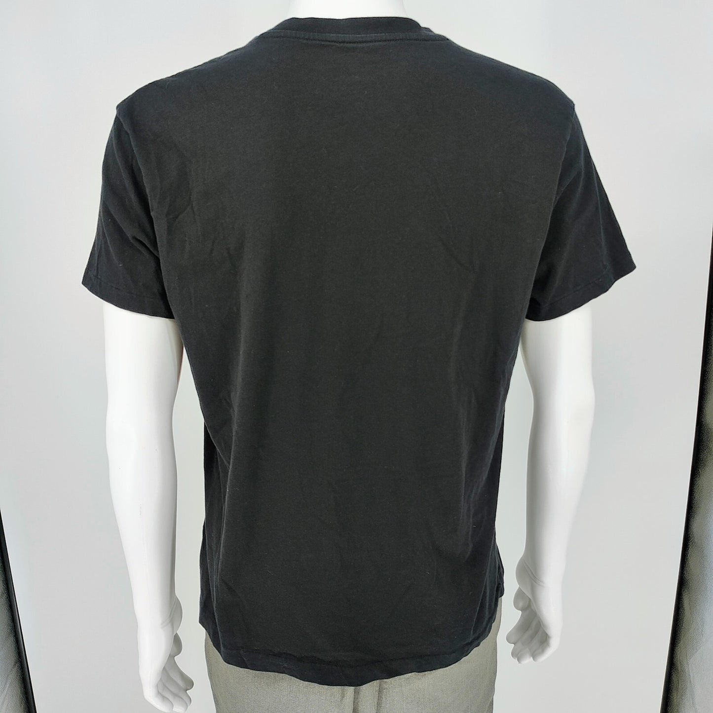 Polo Ralph Lauren Classic Fit Black V-Neck T-Shirt with Red Pony Chest Logo (M)