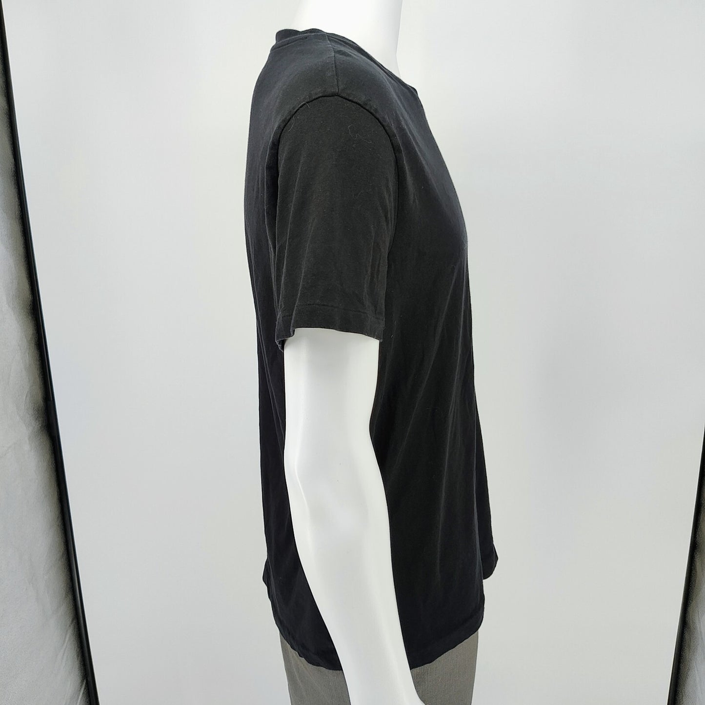 Polo Ralph Lauren Classic Fit Black V-Neck T-Shirt with Red Pony Chest Logo (M)