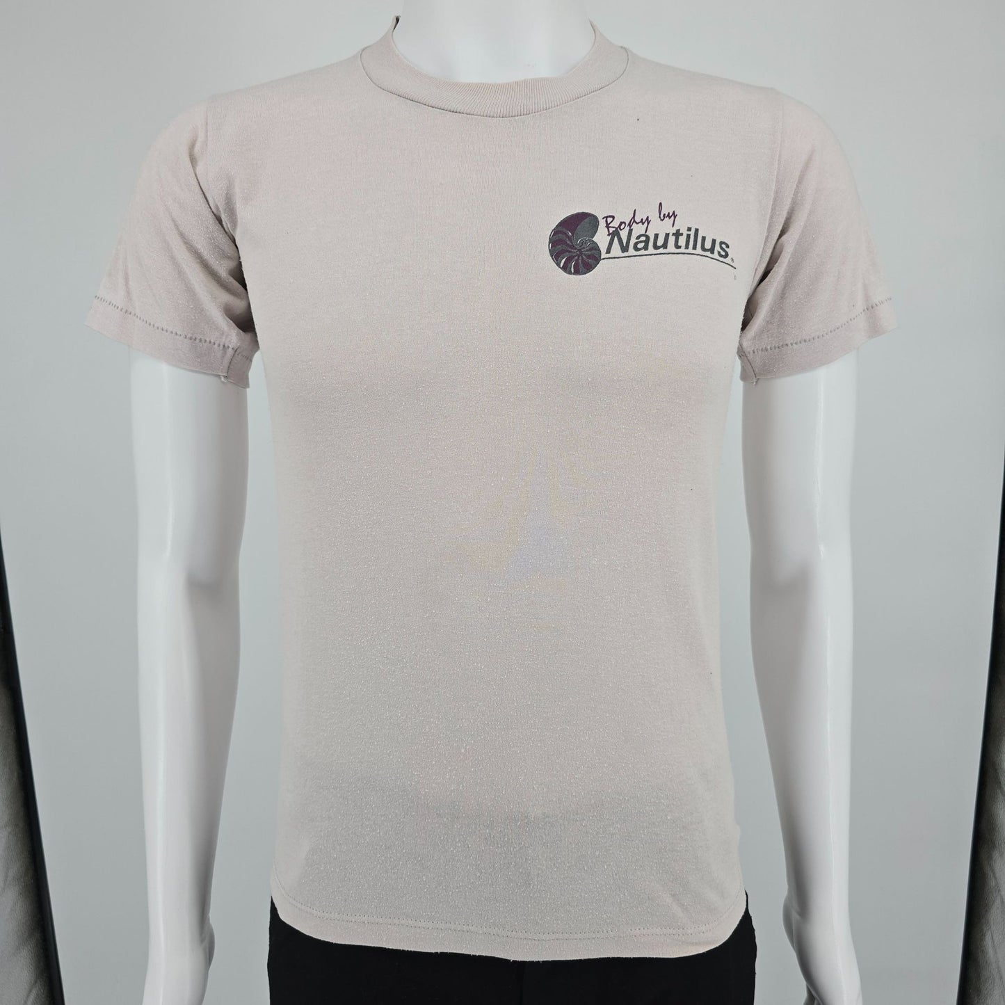 Vintage 1980s Jerzees by Russell Body by Nautilus Gym/Fitness T-Shirt (S)