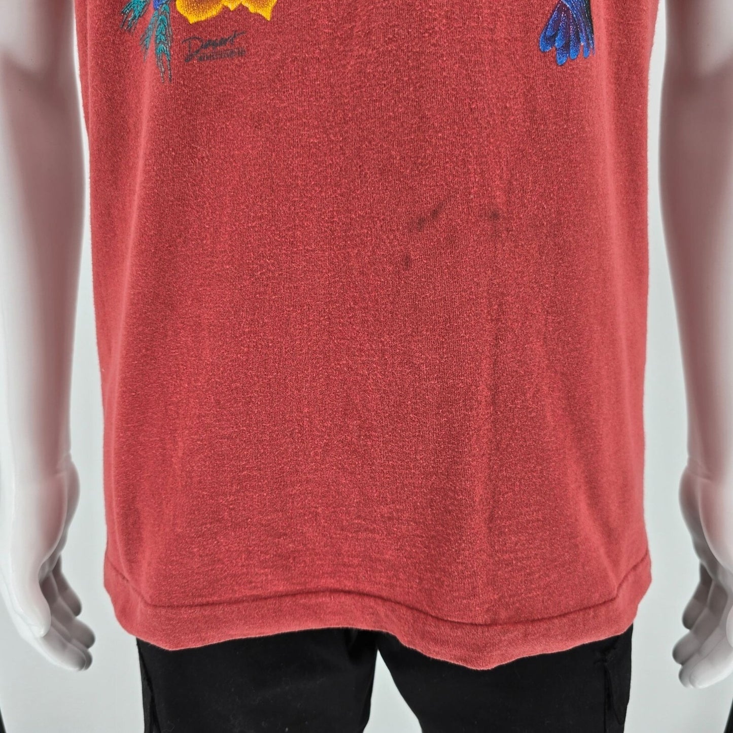 Vintage 1990s Desert Impressions Sedona Arizona Hummingbird Floral T-Shirt (M/L)