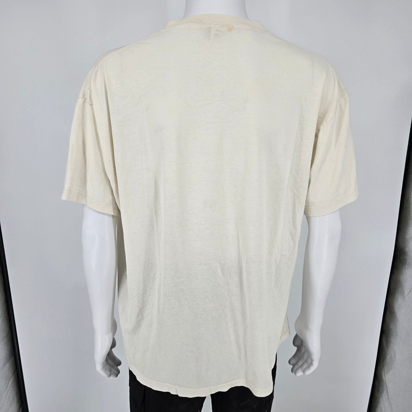 Vintage Late 1990s Stafford Relaxed Fit V-Neck Blank T-Shirt/Undershirt (XL)