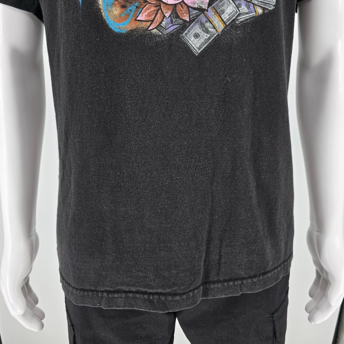 2010s DGK Dirty Ghetto Kids Pagoda and Cherry Blossom Skate Graphic T-Shirt (L)