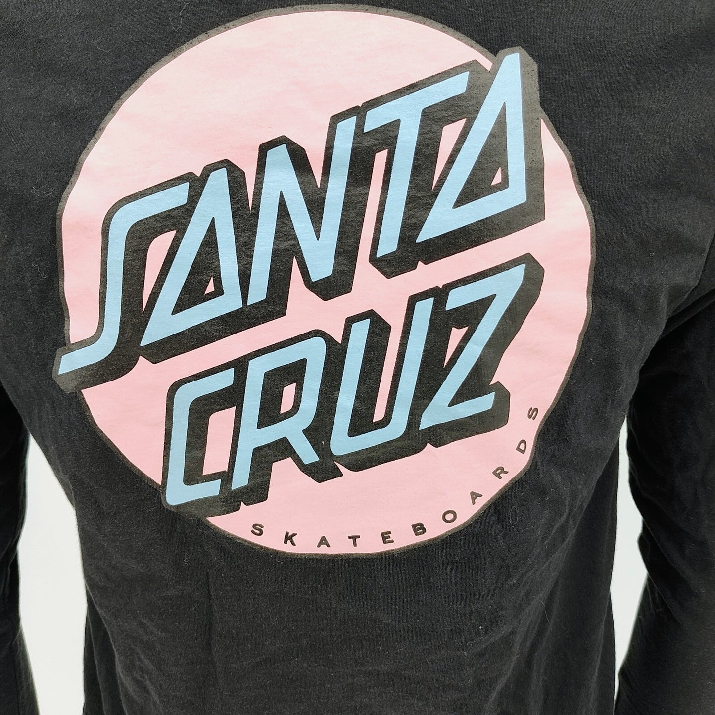 Santa Cruz Skateboards Womens Long-Sleeved Logo T-Shirt (Size 8)