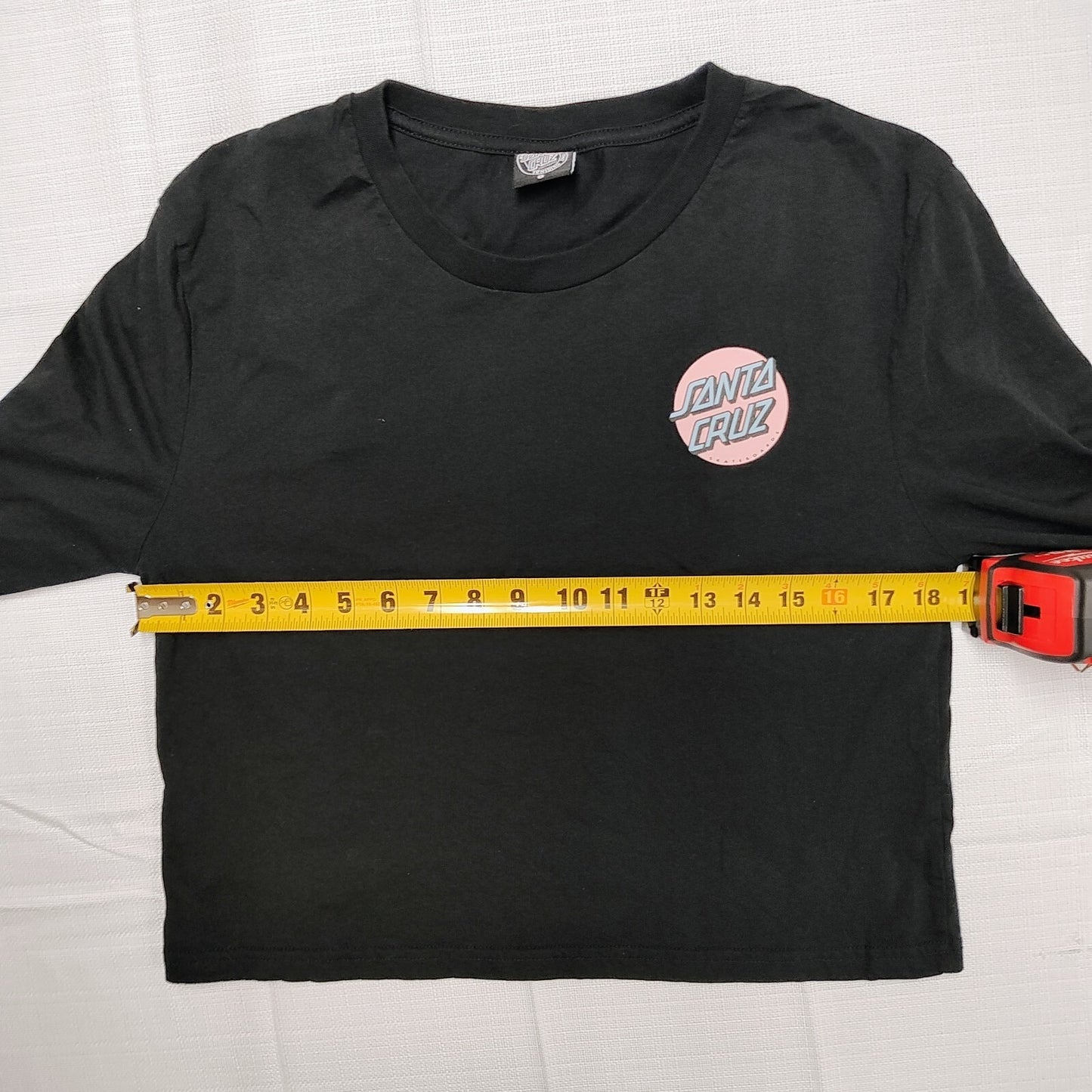 Santa Cruz Skateboards Womens Long-Sleeved Logo T-Shirt (Size 8)