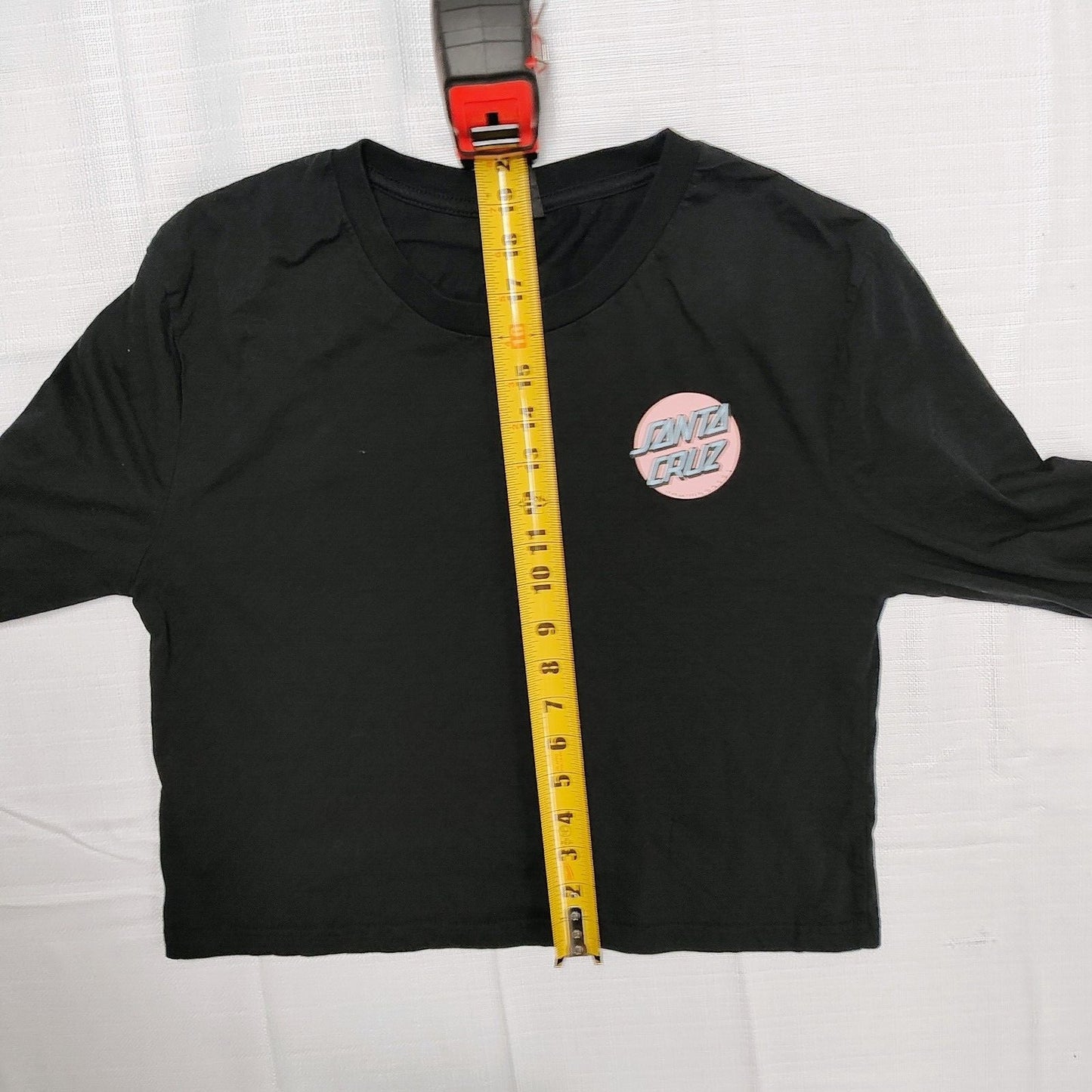 Santa Cruz Skateboards Womens Long-Sleeved Logo T-Shirt (Size 8)
