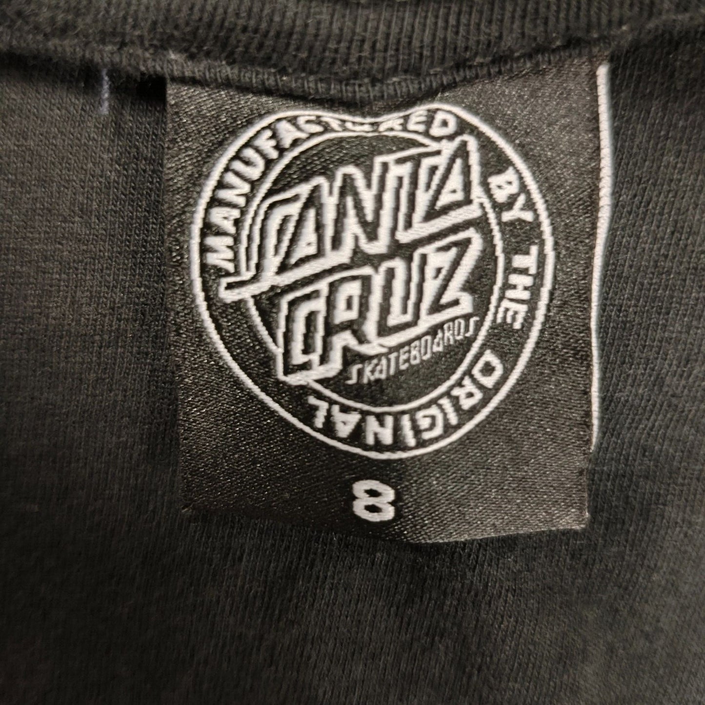 Santa Cruz Skateboards Womens Long-Sleeved Logo T-Shirt (Size 8)