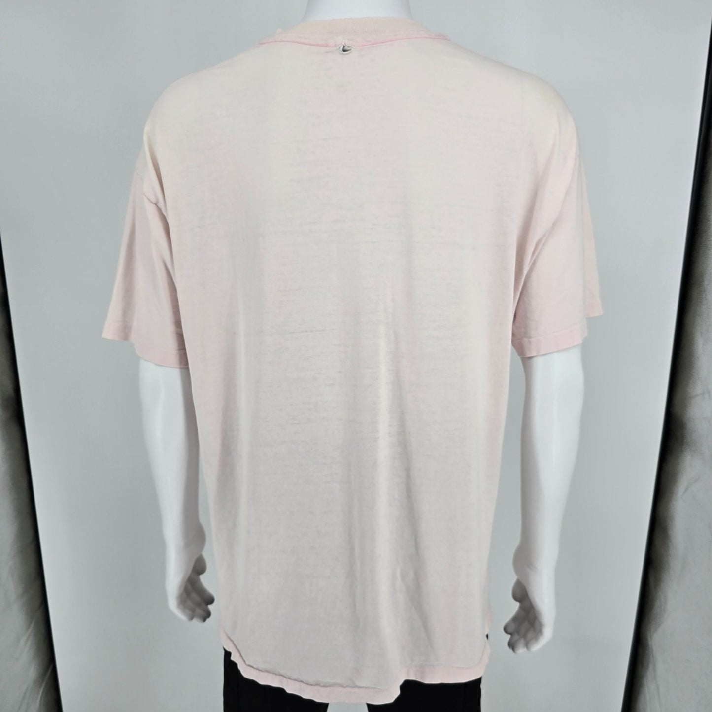 Distressed Vintage 1990s Hanes Beefy-T Kiki Suarez Guardian Angel T-Shirt (XL)