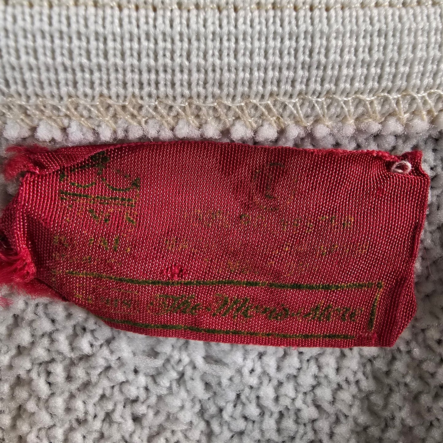 Vintage 1970s Sears King's Road Open Weave Textured Knit Polo Shirt (M)