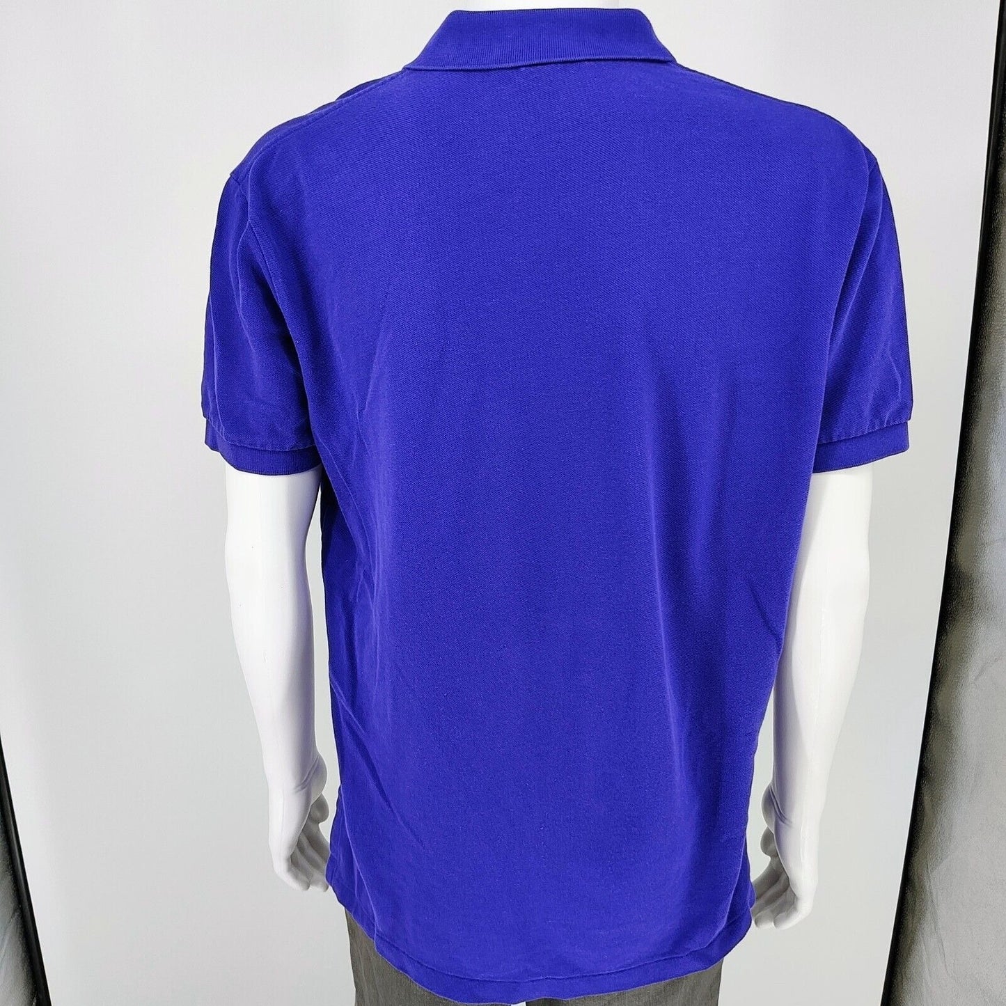 Vintage 1990s Polo Ralph Lauren Bluish Purple Polo Orange Pony Logo (Large)