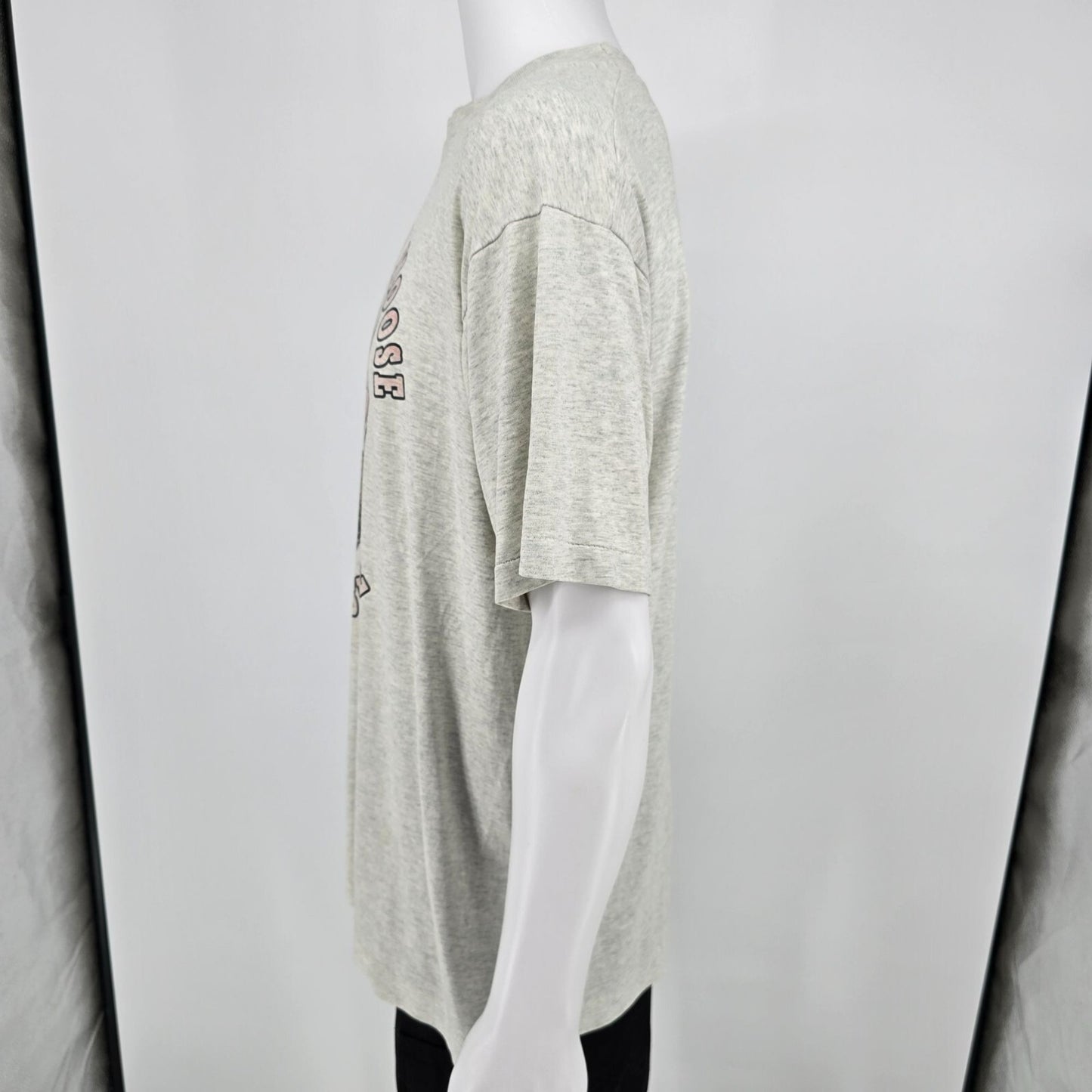 Distressed Vintage 1990s New Hampshire "I Brake For Moose" Graphic T-Shirt (XL)