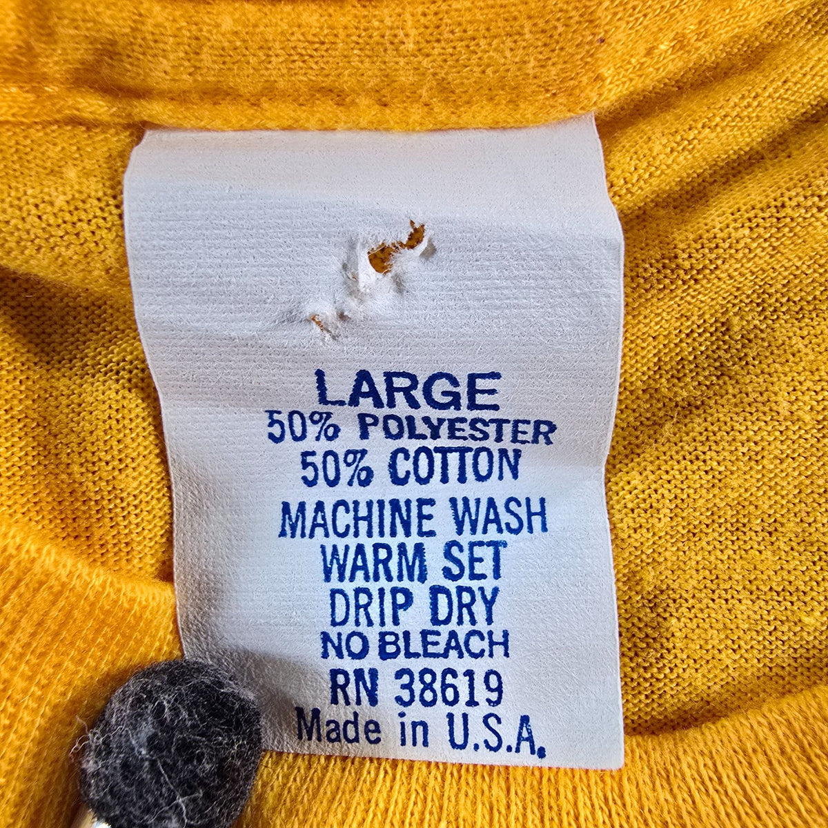 Vintage 1980s Anvil Golden Yellow "Make it with Myers's Rums" Promo Shirt (S)