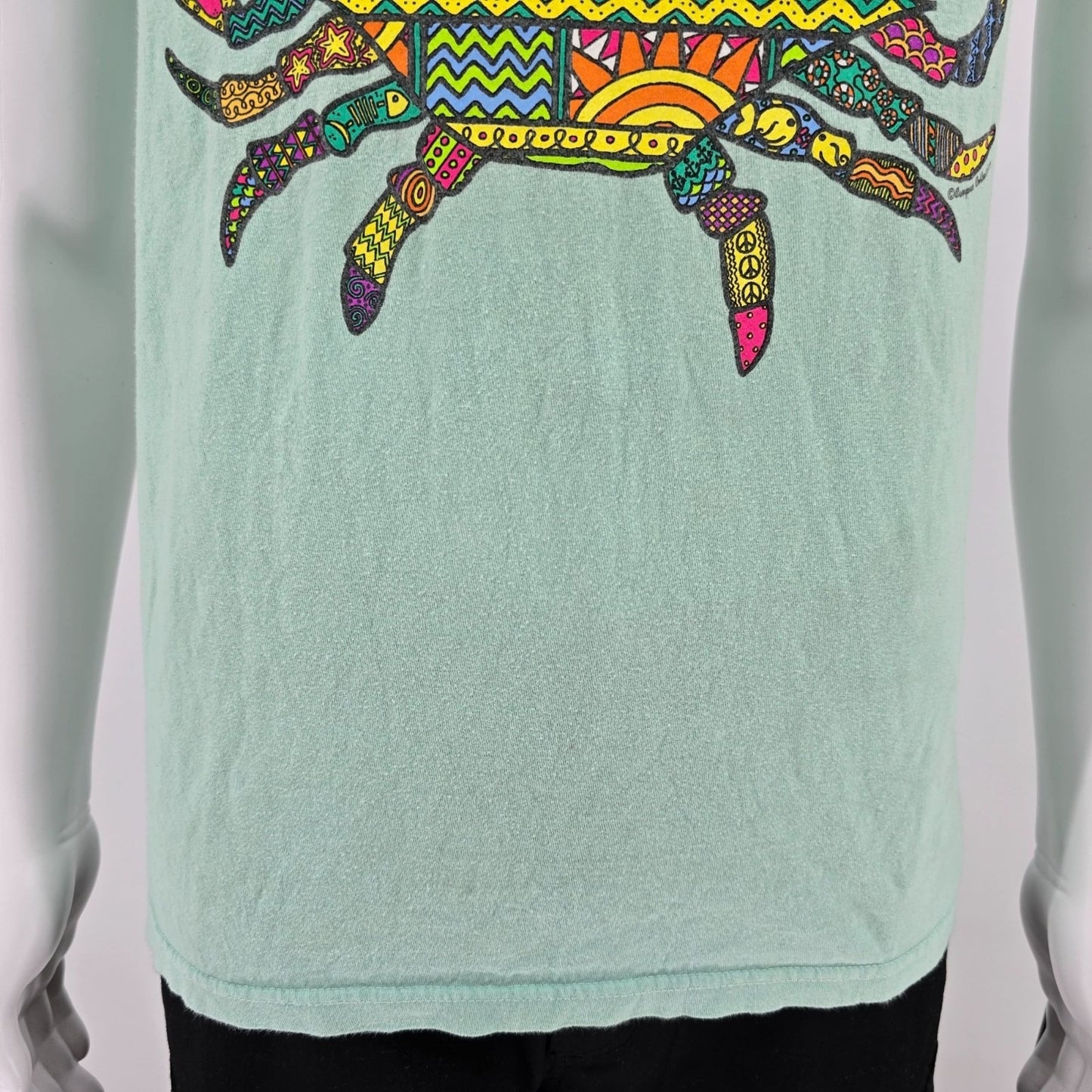 2000s Comfort Colors Dewey's Destin FL Crab Art Campus Collection Tank Top (S)