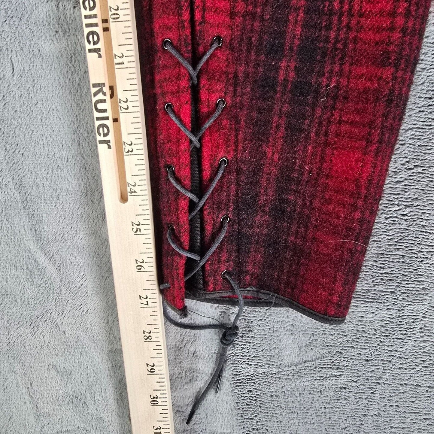 Vintage 1953 Woolrich Red & Black Buffalo Plaid Wool Hunting Pants (32x27)