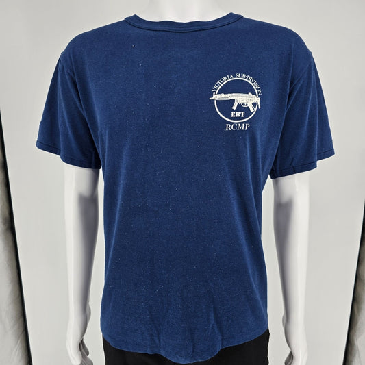 Vintage 1980s Penmans RCMP ERT Victoria Sub-Division Mounties T-Shirt (L/XL)
