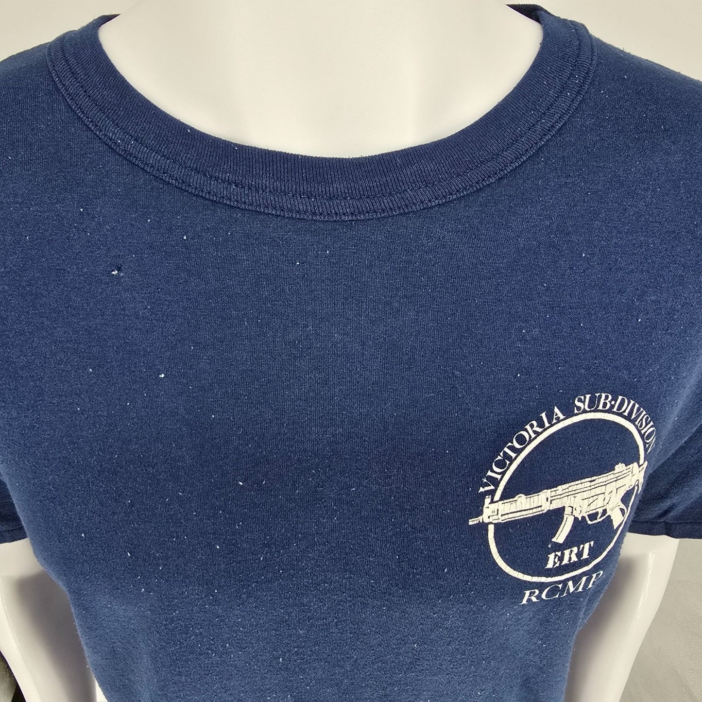Vintage 1980s Penmans RCMP ERT Victoria Sub-Division Mounties T-Shirt (L/XL)