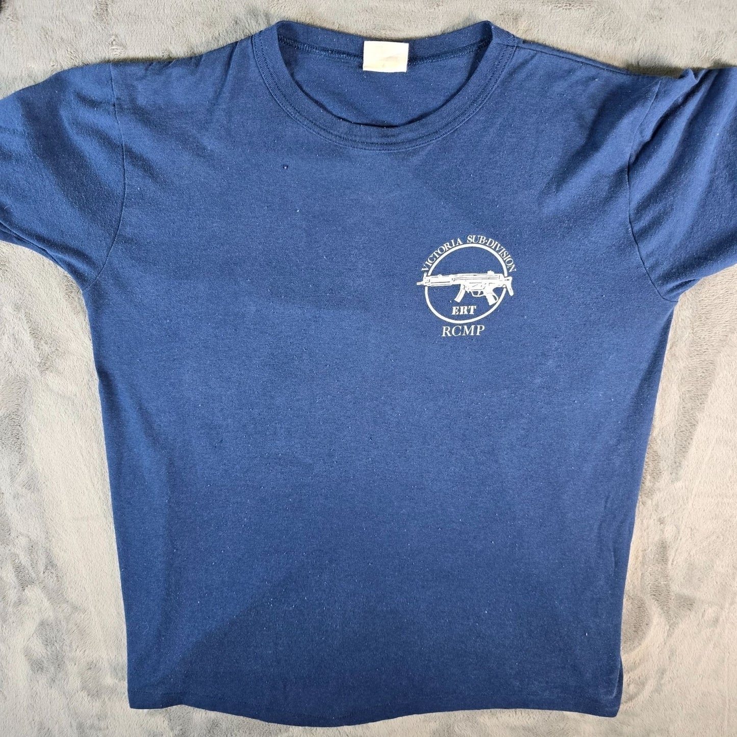 Vintage 1980s Penmans RCMP ERT Victoria Sub-Division Mounties T-Shirt (L/XL)