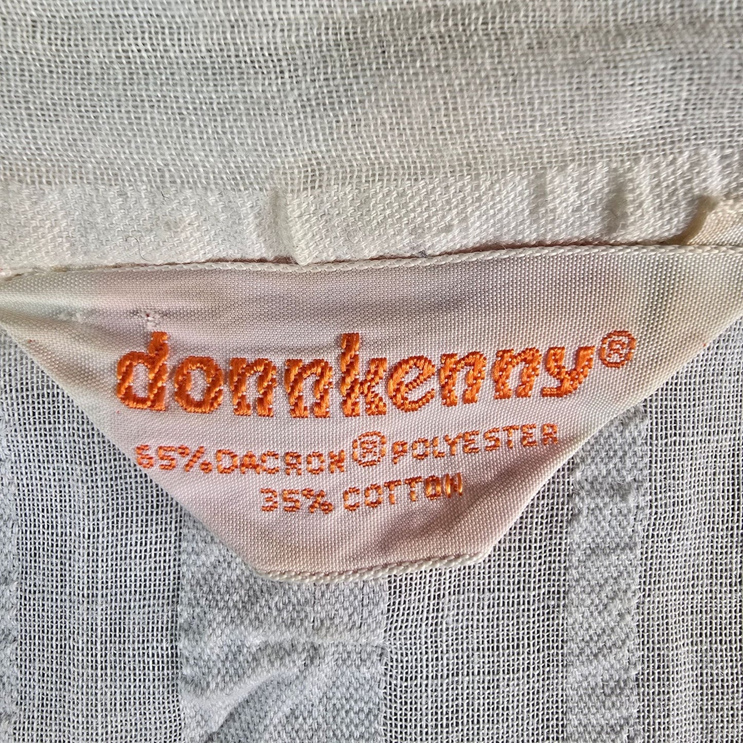 Vintage 1970s Donnkenny Cream Ruffle Lace Victorian Revival Blouse (M) #Flaws