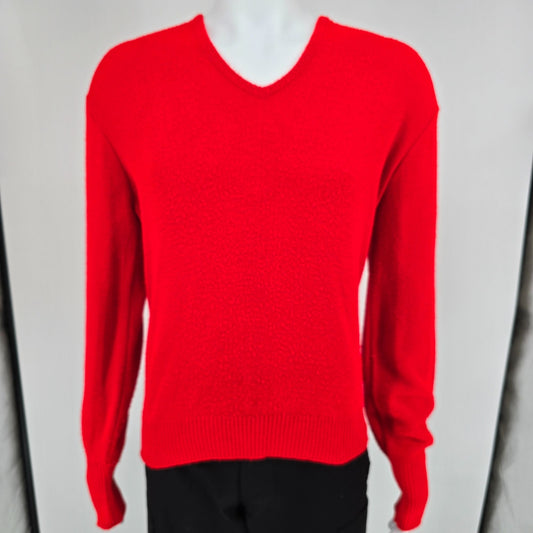 Vintage 1960s Orlon Acrylic Interlock Kint Sweater (L)