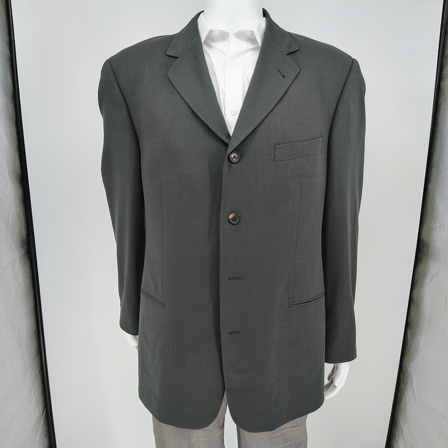 Boss Hugo Boss Dark Green/Gray Sokrates/Sigma Suit Jacket (42R) *FLAW*
