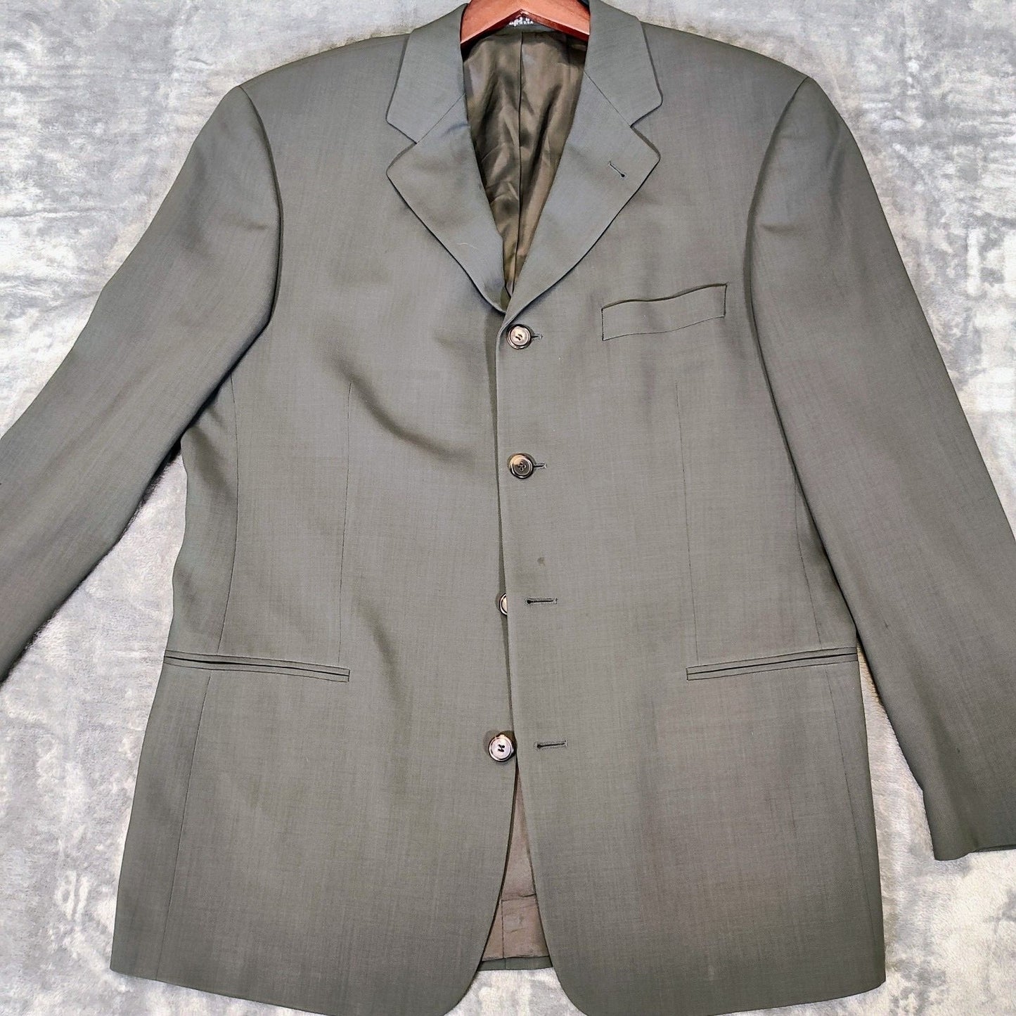 Boss Hugo Boss Dark Green/Gray Sokrates/Sigma Suit Jacket (42R) *FLAW*