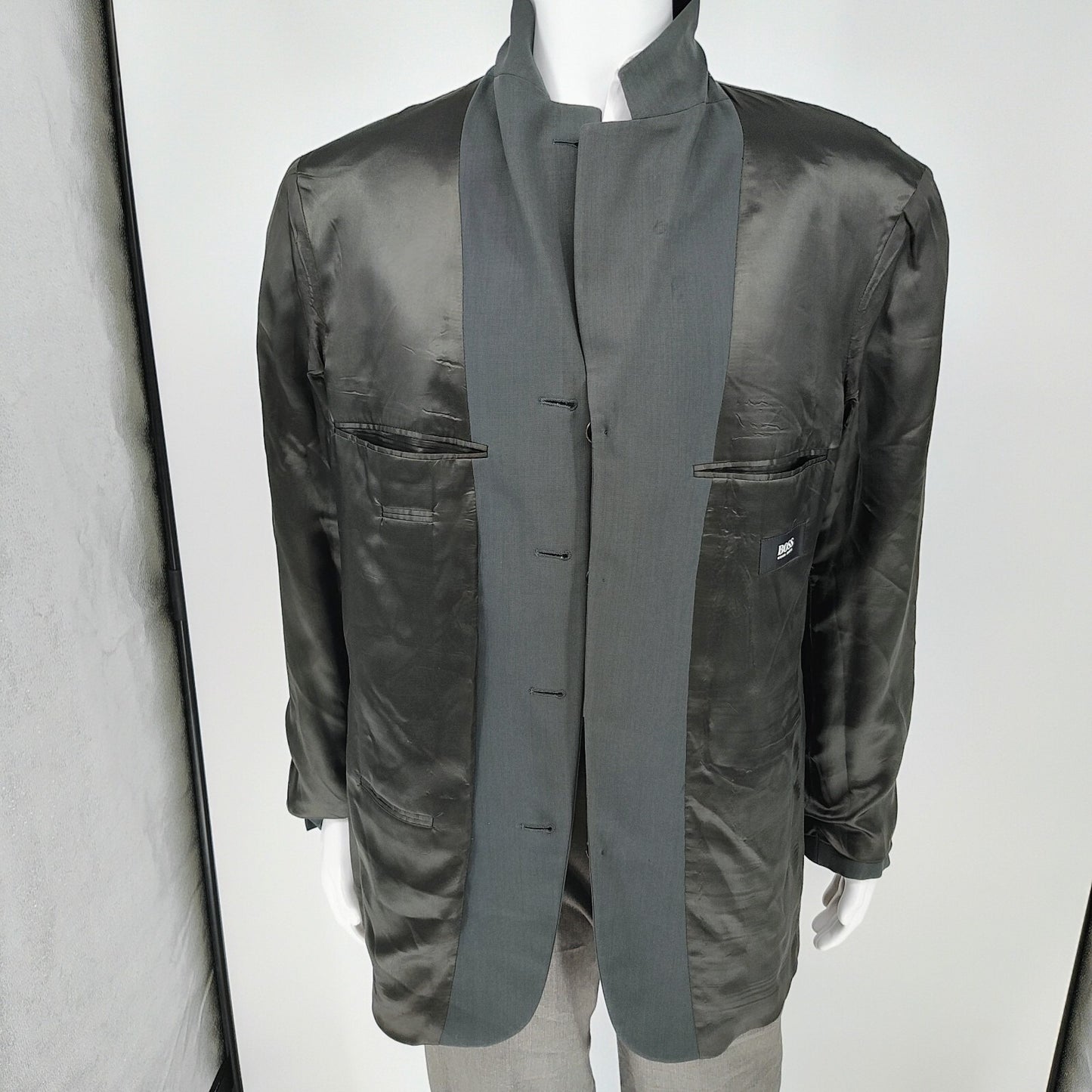 Boss Hugo Boss Dark Green/Gray Sokrates/Sigma Suit Jacket (42R) *FLAW*
