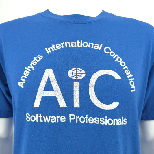 Vintage 1980s AIC Analysts International Corporation Software T-Shirt (M/L)