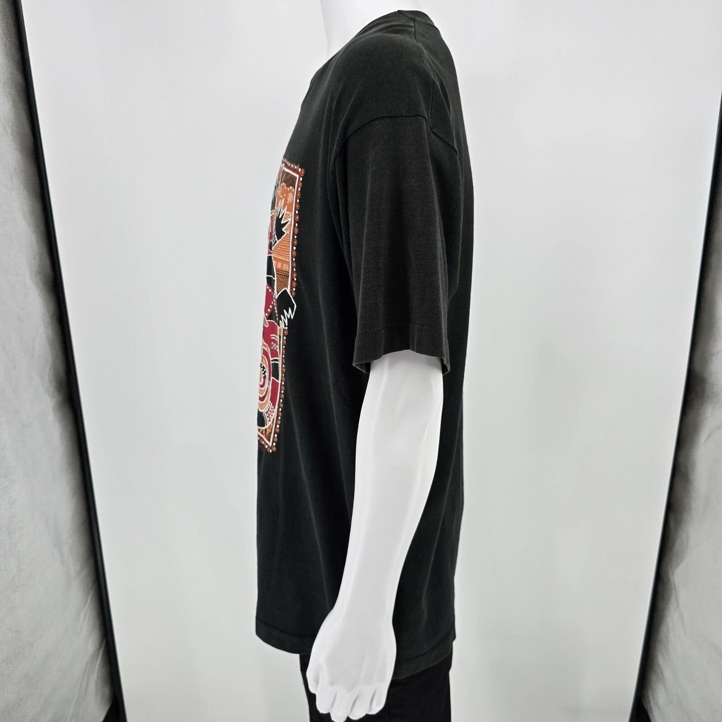 Vintage 1990s Outback Originals Tree Goannas Australia Aboriginal T-Shirt (XL)