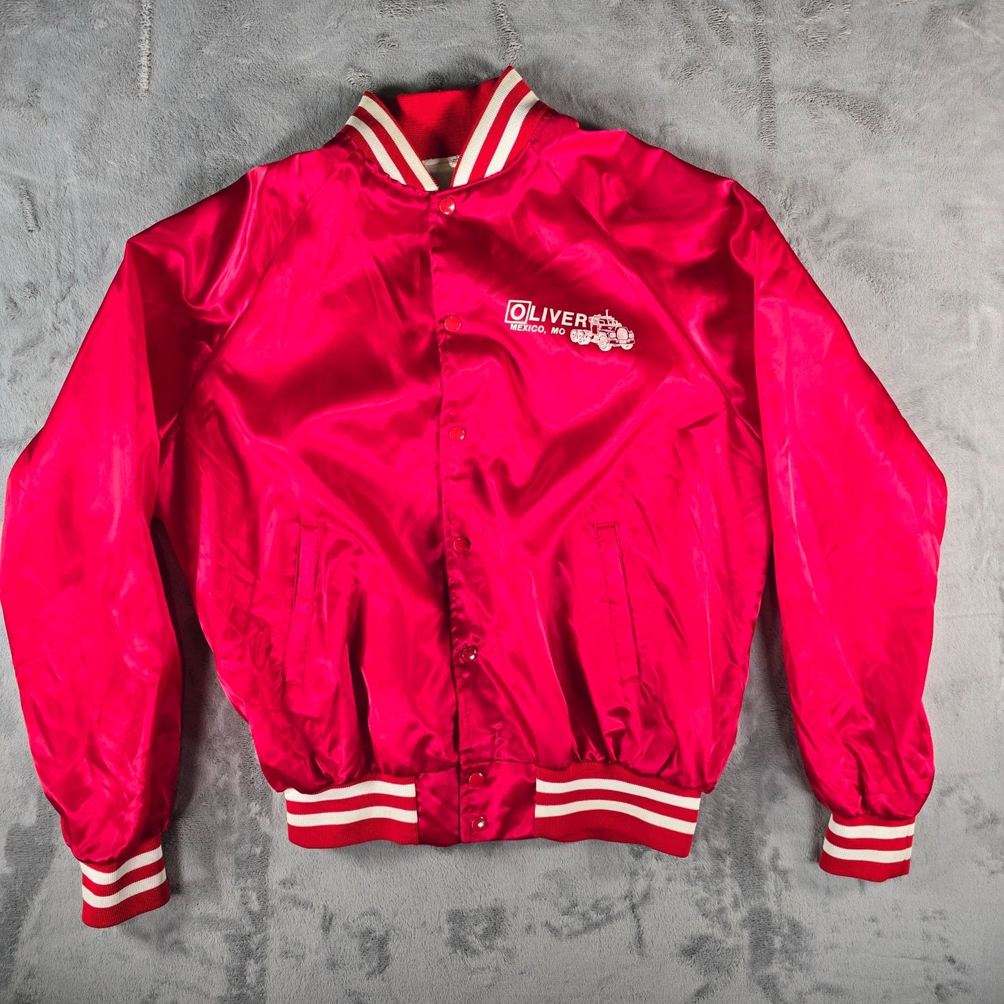 Vintage 1990s Oliver Transportation Mexico, Missouri Bomber Jacket (XL/XXL)