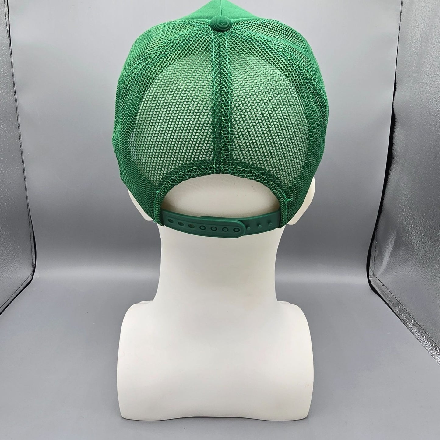 Vintage 1980s Headwear II Green Metabo Tools Snapback Trucker Hat (OSFA)