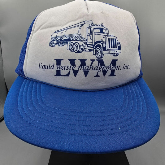 Vintage 80s/90s Distressed LWM Liquid Waste Management, Inc. ASI Trucker Hat