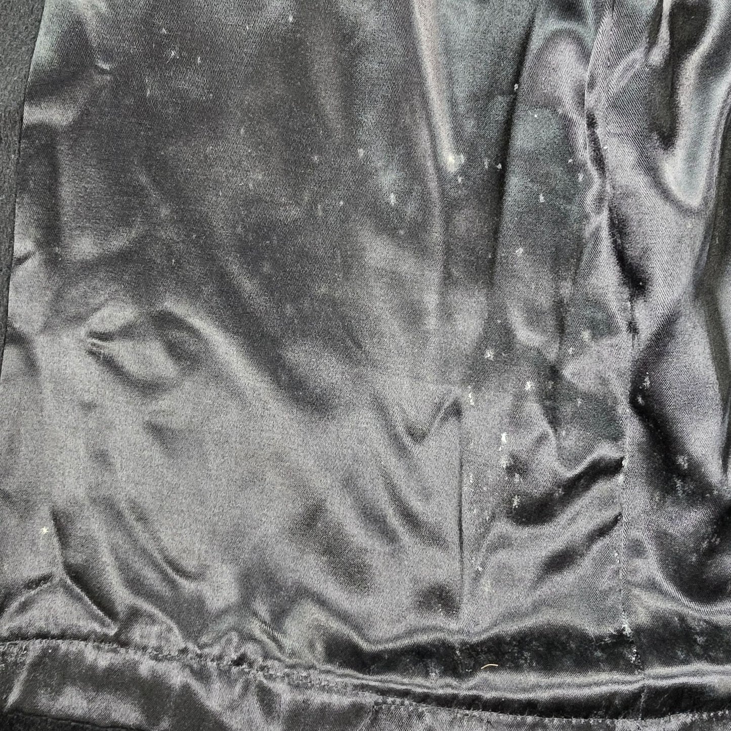 Vintage 1980s Donnybrook Black Hockanum Wool Double-Breasted Long Coat (8P)