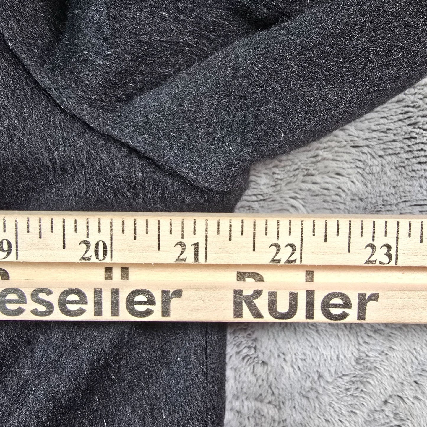 Vintage 1980s Donnybrook Black Hockanum Wool Double-Breasted Long Coat (8P)