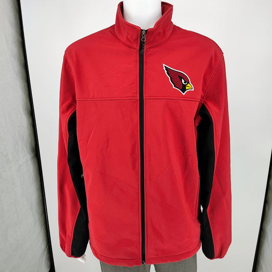 G-III Apparel NFL Arizona Cardinals Red Zip-Up Fleece-Lined Jacket (XL)