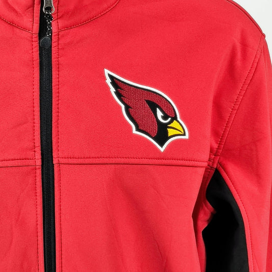 G-III Apparel NFL Arizona Cardinals Red Zip-Up Fleece-Lined Jacket (XL)